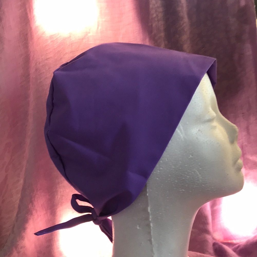 Purple scrub cap